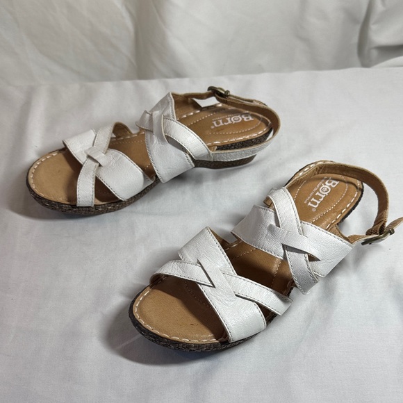 Born White Strappy Sandals. - Picture 3 of 7